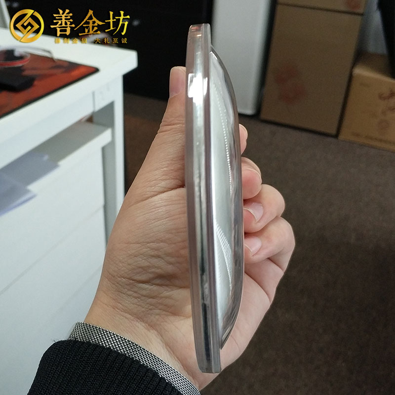 山东盖特航空200克纪念银盘_奖牌制作 纪念银盘定制 会议表彰