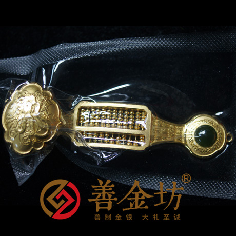 如意算盘 立体摆件个性定制 工艺品 金银立体摆件