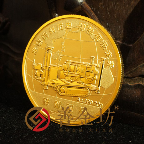 浙江祥龙钻探纯银银章_银币制作 纪念币制作 纪念章制作 制作纪念币 定做纪念币 定做银币 公司上市纪念品